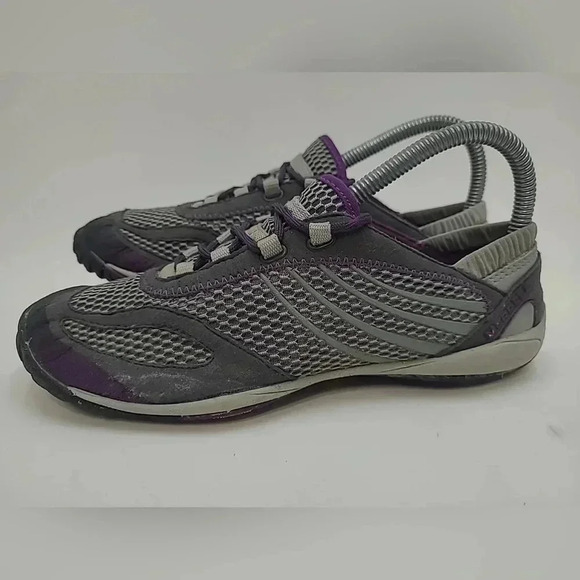 Merrell Pace Glove Barefoot Running Shoes Womens 6.5 Gray Dark Shadow J68376 - Picture 4 of 10